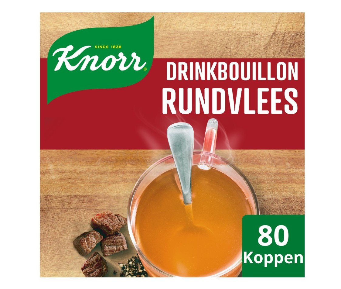 Knorr Drinkbouillon Rundvlees 80zk